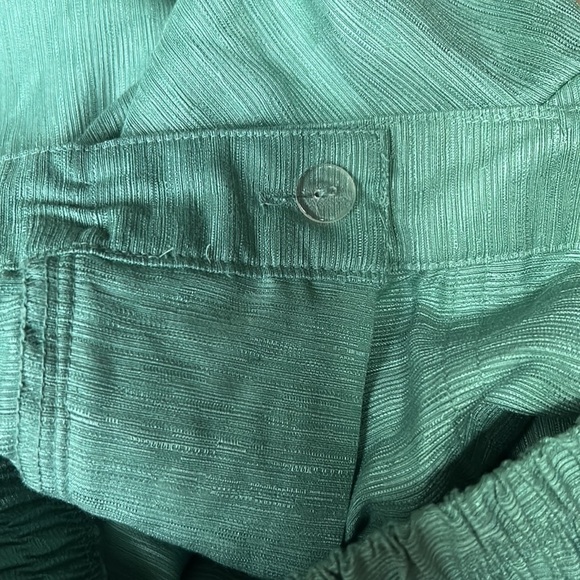 Alfred Dunner Sedona Color Mineral Green Capri Pants NWT - Picture 6 of 7